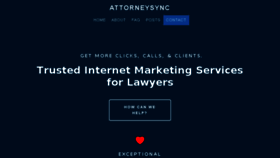What Attorneysync.com website looked like in 2017 (6 years ago)