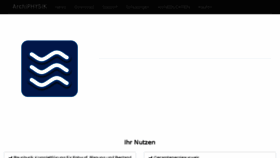 What Archiphysik.at website looked like in 2017 (6 years ago)