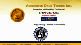 What Accrediteddrugtesting.com website looked like in 2017 (6 years ago)