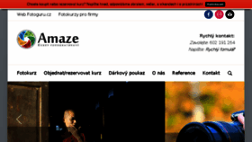 What Amaze.cz website looked like in 2017 (6 years ago)