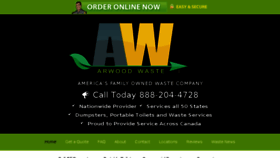 What Awwaste.com website looked like in 2017 (6 years ago)