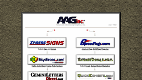 What Aaginc.us website looked like in 2017 (6 years ago)