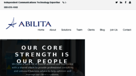 What Abilita.com website looked like in 2017 (6 years ago)