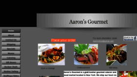 What Aaronsgourmet.com website looked like in 2017 (6 years ago)