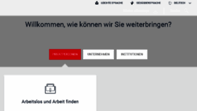 What Agenturfuerarbeit.de website looked like in 2017 (6 years ago)