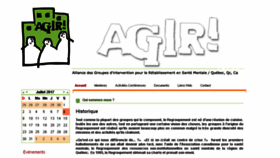 What Agirensantementale.ca website looked like in 2017 (6 years ago)