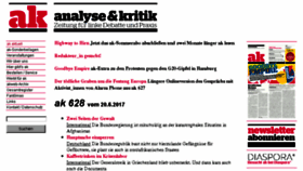 What Akweb.de website looked like in 2017 (8 years ago)