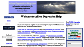 What All-on-depression-help.com website looked like in 2017 (6 years ago)