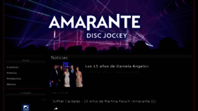 What Amarantediscjockey.com.ar website looked like in 2017 (6 years ago)