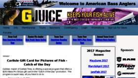 What Americanbassanglers.com website looked like in 2017 (6 years ago)