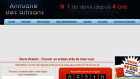 What Annuaire-des-artisans.org website looked like in 2017 (6 years ago)