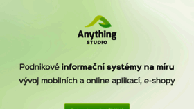 What Anything.cz website looked like in 2017 (6 years ago)