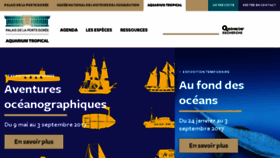 What Aquarium-portedoree.fr website looked like in 2017 (6 years ago)