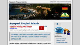 What Aquapark-tropical-islands.cz website looked like in 2017 (6 years ago)