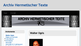 What Archivhermetischertexte.at website looked like in 2017 (6 years ago)