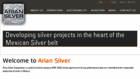 What Ariansilver.com website looked like in 2017 (6 years ago)