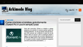 What Arkimedeblog.com website looked like in 2017 (6 years ago)