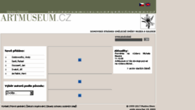 What Artmuseum.cz website looked like in 2017 (6 years ago)