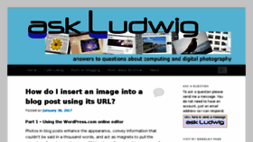 What Askludwig.com website looked like in 2017 (6 years ago)
