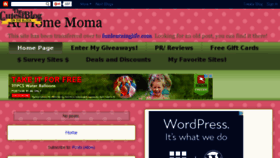 What Athomemoma.com website looked like in 2017 (6 years ago)
