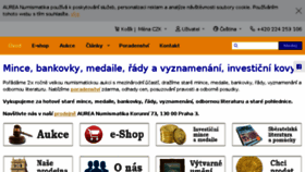 What Aurea.cz website looked like in 2017 (6 years ago)