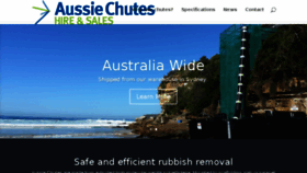 What Aussiechutes.com.au website looked like in 2017 (6 years ago)