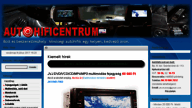What Autohificentrum.hu website looked like in 2017 (6 years ago)