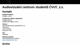 What Avc-cvut.cz website looked like in 2017 (6 years ago)