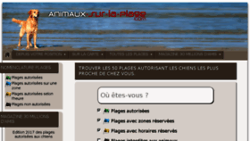 What Animaux-sur-la-plage.com website looked like in 2017 (6 years ago)