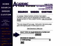 What Academictermpapers.com website looked like in 2017 (6 years ago)