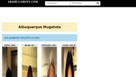 What Abqmugshots.com website looked like in 2017 (6 years ago)