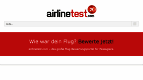 What Airlinetest.com website looked like in 2017 (6 years ago)