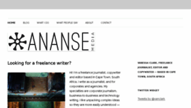 What Ananse.co.za website looked like in 2017 (6 years ago)