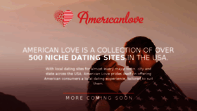 What Americanlove.com website looked like in 2017 (6 years ago)