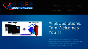 What Allseosolutions.com website looked like in 2017 (6 years ago)