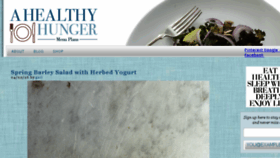 What Ahealthyhunger.com website looked like in 2017 (6 years ago)