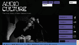 What Audioculture.co.nz website looked like in 2017 (6 years ago)