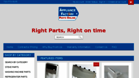 What Applianceparts123.com website looked like in 2017 (8 years ago)