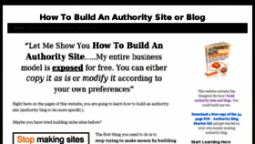 What Authorityblogstarterkit.com website looked like in 2017 (6 years ago)