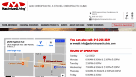 What Adiochiropracticclinic.com website looked like in 2017 (6 years ago)
