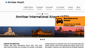 What Amritsarairport.com website looked like in 2017 (6 years ago)