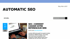 What Automaticseo.fr website looked like in 2017 (6 years ago)