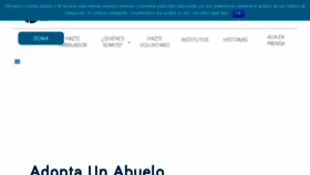 What Adoptaunabuelo.org website looked like in 2017 (6 years ago)