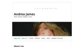 What Andreajames.com website looked like in 2017 (6 years ago)