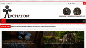 What Arheon.org website looked like in 2017 (6 years ago)