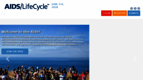 What Aidslifecycle.org website looked like in 2017 (6 years ago)