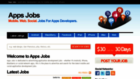 What Apps-jobs.com website looked like in 2017 (6 years ago)