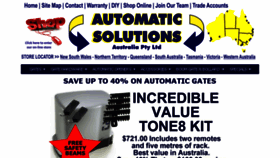 What Automaticsolutions.com.au website looked like in 2017 (6 years ago)