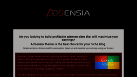 What Adsensia.com website looked like in 2017 (6 years ago)