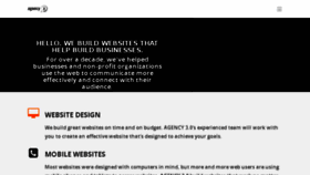 What Agency3.com website looked like in 2017 (6 years ago)